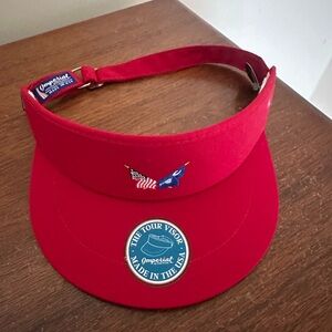 Imperial Tour Visor - Red Men's Sun Visor